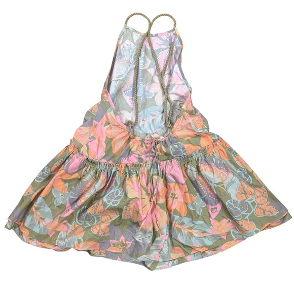 Free People Deserted Island Mini Dress Rainforest Combo Size M NWT Vacation - Picture 3 of 7